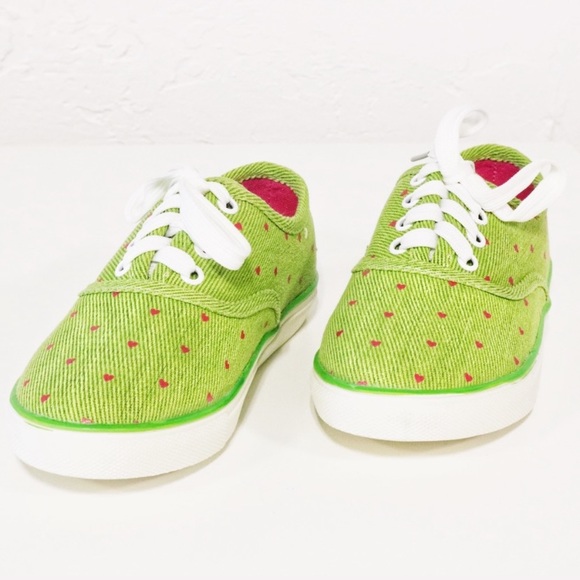 Green Canvas Sneakers - Picture 4 of 5